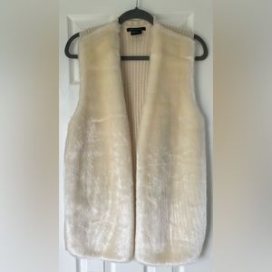 Armani Exchange Lambswool Cream Vest - NWOT Size M